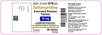 51407-876-60ol (Dalfampridine 10 mg)